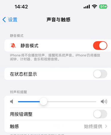 延安苹果15Pro维修网点分享iPhone15Pro系列机型中隐藏静音图标 